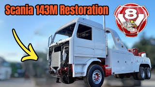 Restoring A Legendary TOW Truck  Scania 143 V8 [upl. by Labors]