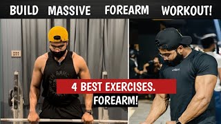 4 Best Exercises For Forearms Muscle 💪🏻  How to Build Huge Forearms in 2024 Aamir fitness club [upl. by Applegate]