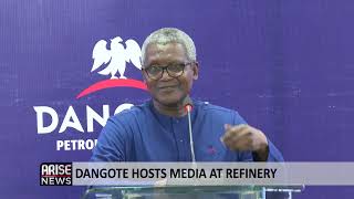 DANGOTE HOSTS MEDIA AT REFINERY [upl. by Erelia]