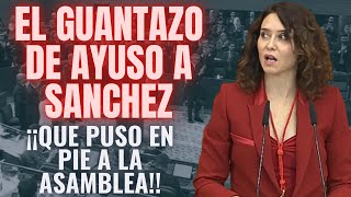 AYUSO asiste al 40º Aniversario de la Asamblea 😱¡¡¡Y ARREA ESTE GUANTAZO A SÁNCHEZ POR DICTADOR😱 [upl. by Arikahc98]