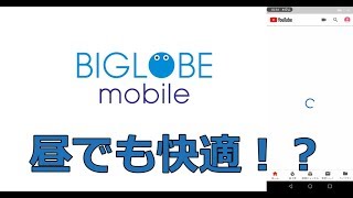 「BIGLOBEモバイル（au回線）」の通信速度はどう？昼でも快適？｜格安SIMの通信速度 [upl. by Ailimac128]