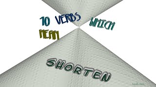 shorten  18 verbs meaning shorten sentence examples [upl. by Akoyn736]