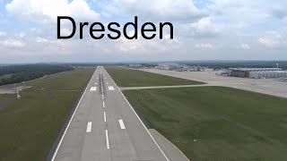 Dresden EDDC tiefer Überflug und Landung in Kamenz [upl. by Whitaker]