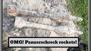 Metal detecting Panzerschreck rockets [upl. by Peper]