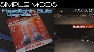 Headlight Bulb Upgrade  Simple Mods [upl. by Aleka]