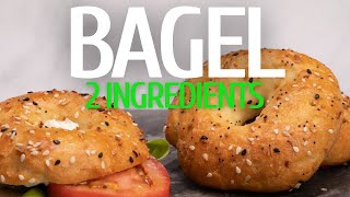 2 Ingredients Bagels  No Yeast No Wait Bagels Recipe [upl. by Ely]