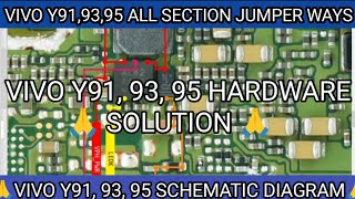 VIVO Y91 93 95 all section jumper ways vivo Y91 93 95 Borneo schematic diagram Borneo hardware [upl. by Isus219]