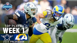 Dallas Cowboys Top Plays vs Los Angeles Rams  2024 Preseason Week 1 [upl. by Norval]