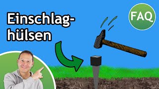 Sonnensegel Masten mit Einschlaghülsen befestigen Ist das sinnvoll  FAQ ☀️ Pina [upl. by Drahsar]