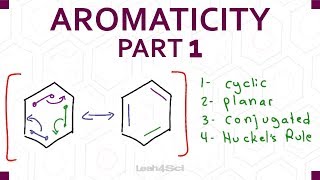 Aromaticity Part 1  Cyclic Planar Conjugated and Huckels Rule [upl. by Gayner]