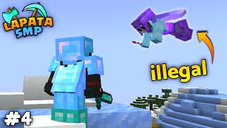 My Enemy Using illegal Item Elytra in Minecraft LAPATA SMP S3 4  Niz Gamer [upl. by Ravens935]