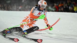 Petra VLHOVA  Winner  Slalom Run 2  Flachau AUT  2023 [upl. by Irami]