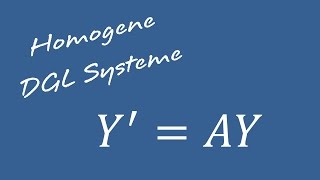 Differentialgleichungen  Homogenes System von Differentialgleichungen [upl. by Maryly]