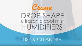 Crane Drop Shape Humidifier  Use amp Cleaning [upl. by Wenger]