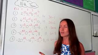 The Maths Prof Sequences nth Term part 1 [upl. by Ahtaga]