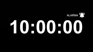 🔔CRONÓMETRO de 10 minutos CON ALARMA  Temporizador de 600 segundos [upl. by Annal982]