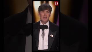 Oscars 2024 Cillian Murphy wins Best Actor for ‘Oppenheimer’ [upl. by Wendin822]