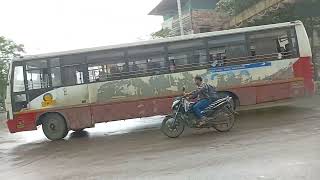 Msrtc Buses In Action In Pen City msrtc bus travel transport vehicle lalpari kokan highway [upl. by Ddej]