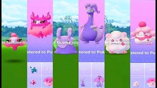 Pokemon Go Spritzee Aromatisse Swirlix Slurpuff Goomy Sliggoo Goodra [upl. by Dodds]