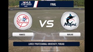 MLB Cup India 2023 Final Match won by MARLINS of Aspire Sports Academy  Ali Public School [upl. by Shaia708]