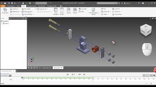 19Autodesk Inventor 2018  Create Exploded View And Animetion Assembly [upl. by Russ]