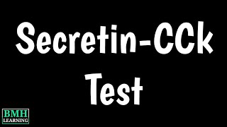 SecretinCholecystokinin Test  SecretinCCK Test  Functiins Of Cholecystokinin [upl. by Oibesue344]