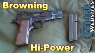 Shooting Browning HiPower 9mm Pistol [upl. by Bell314]