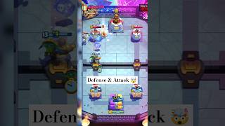 Defense amp Attack 🤯  log bait deck  shorts battleroyale supercell [upl. by Aronal]