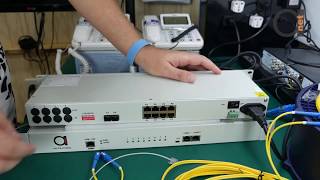 8 port FXSFXO 19 rack mount POTS Telephone over Fiber Multiplexer [upl. by Lehcin532]