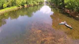 Caney Fork River From Above with DJI Phantom 2V [upl. by Arodal]