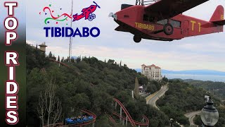 Top 10 Rides at Tibidabo Amusement Park [upl. by Enrobyalc]