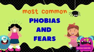 Most Common Phobias and Fears  General Knowledge for Kids [upl. by Longfellow]