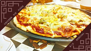 Chicken Pie Pizza  Easy amp Quick  ❤ EID SPECIAL ❤  Food Encircle [upl. by Enailuj]