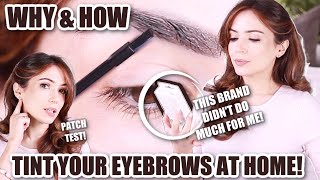 Beginners Eye Brow Tinting Tutorial  DIY Eyebrow Tinting At Home [upl. by Siul291]