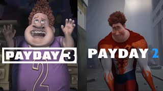 Snotty boy glow up meme but its PAYDAY [upl. by Haslett]