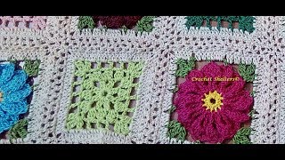 How to join granny squares easily Lacy Join Method [upl. by Llenral262]