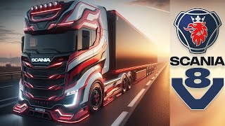 Scania V8 770S Trucks Unleashing Power and Elegance on the Road [upl. by Idet29]