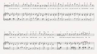 Bass  Here We Come A Wassailing  Christmas Carol  Sheet Music Chords amp Vocals [upl. by Noiramaj205]