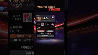 V bagge YouTuber guys 🌏😯freefire trending shortsfeed videoRAJANOOB96k [upl. by Arit76]