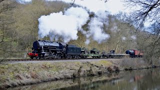 Churnet Valley Volunteers Days with Wartime Freight [upl. by Audi800]