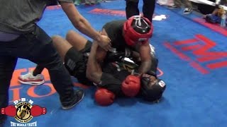 MAYWEATHER SPAR WARS HEATED SPARRING SESSION WILL CLEMONS VS CHRISTIAN [upl. by Sayles]