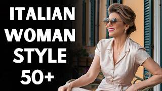 How To Dress Like An Italian Woman Over 50  Style tips [upl. by Dorcus]