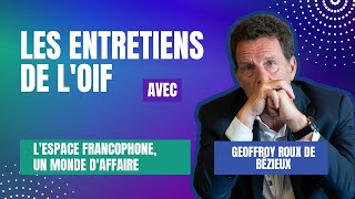 Les entretiens de lOIF  Geoffroy Roux de Bézieux  Lespace francophone un monde daffaire [upl. by Primaveria]