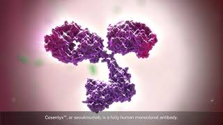 Cosentyx  Mechanism of Action in Plaque Psoriasis [upl. by Lashar]