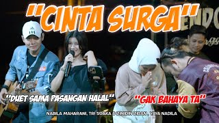 CINTA SURGA  NABILA MAHARANI FT TRISUAKA amp ZIDAN FT YAYA LIVE PENDOPO LAWAS [upl. by Serdna]