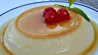 Flan de huevo y vainilla exprés en 5 minutos [upl. by Nelram920]