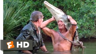 Crocodile Dundee II 1988  Crocodile Attack Scene 810  Movieclips [upl. by Annoyek]