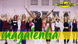 Magalenha Samba Zumba  How to dance Magalenha  Sergio Mendes [upl. by Ytsanyd]