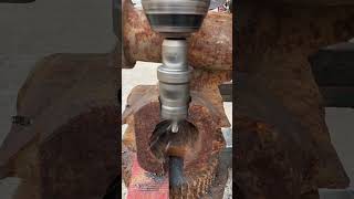 Highend metal stainless steel hole openers Good tool recommendation Thick iron drill bit [upl. by Lemert509]