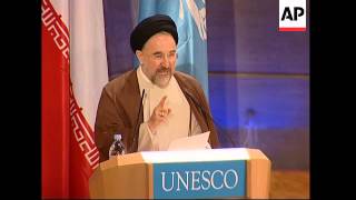 Iranian President Mohammad Khatami on unofficial visit [upl. by Ruggiero]